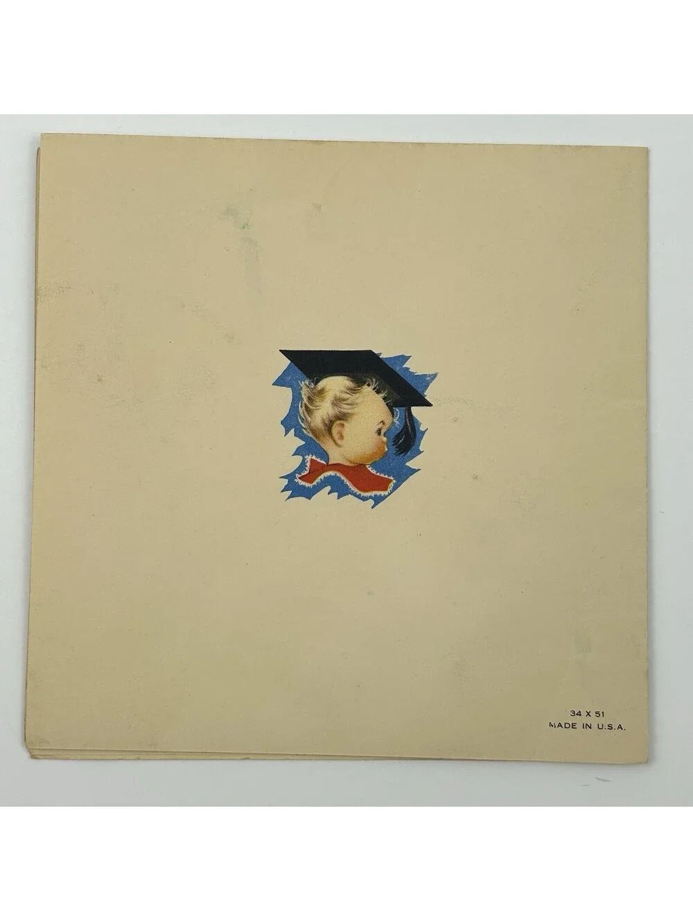 Vintage Charlot Byj New Baby Congratulations Card Unused Mid Century 1950s   N-2